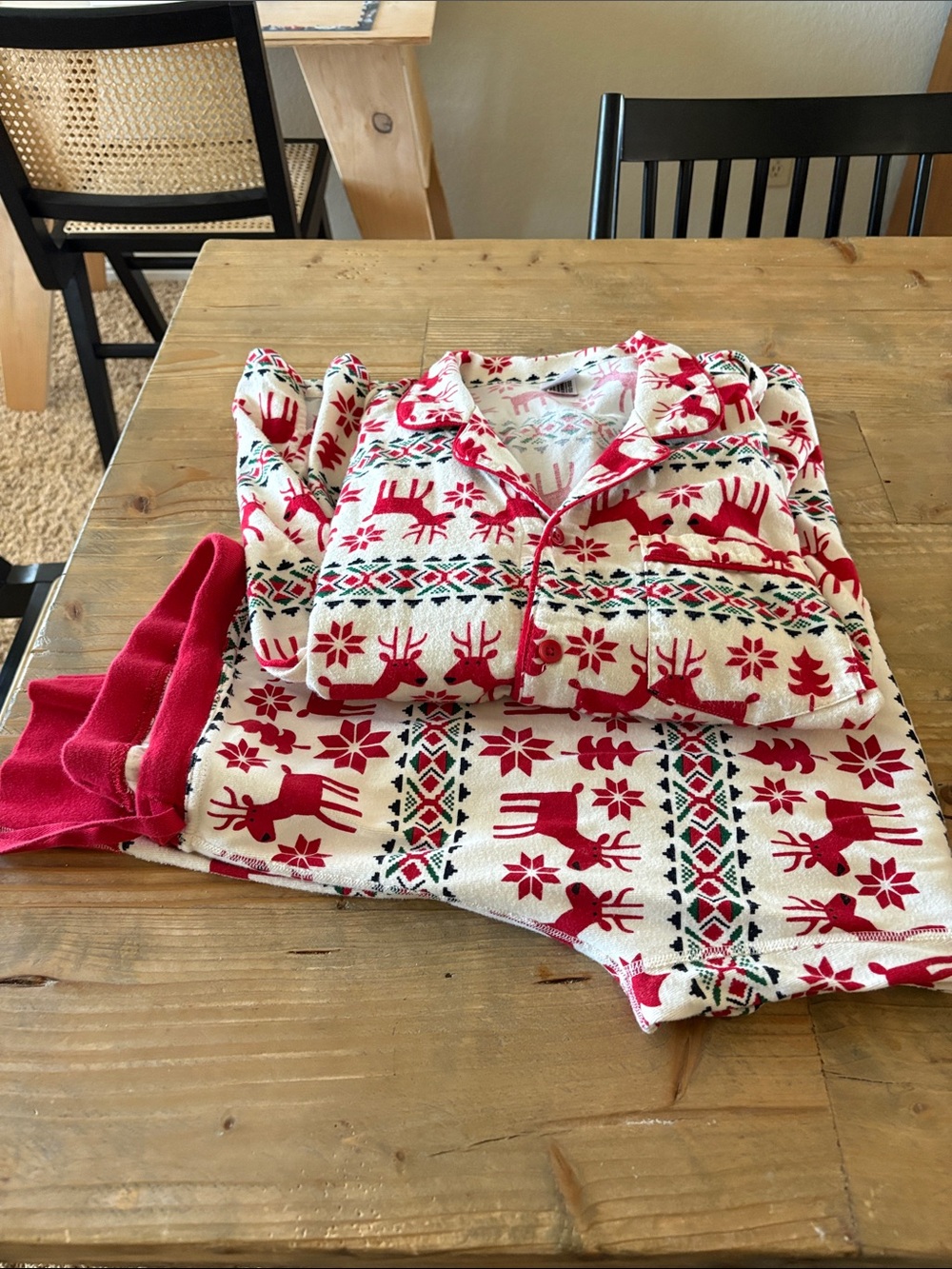 Hanna Anderson Christmas pajamas.
